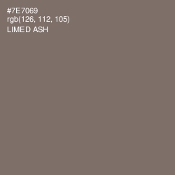 #7E7069 - Limed Ash Color Image